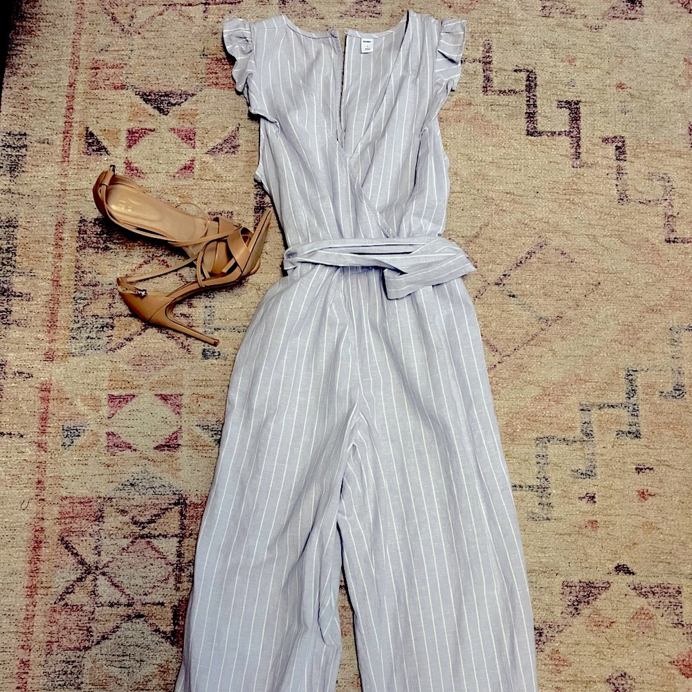 Pinstripe Jumpsuit - Small